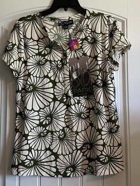 NWT 80 Park Floral Top-L